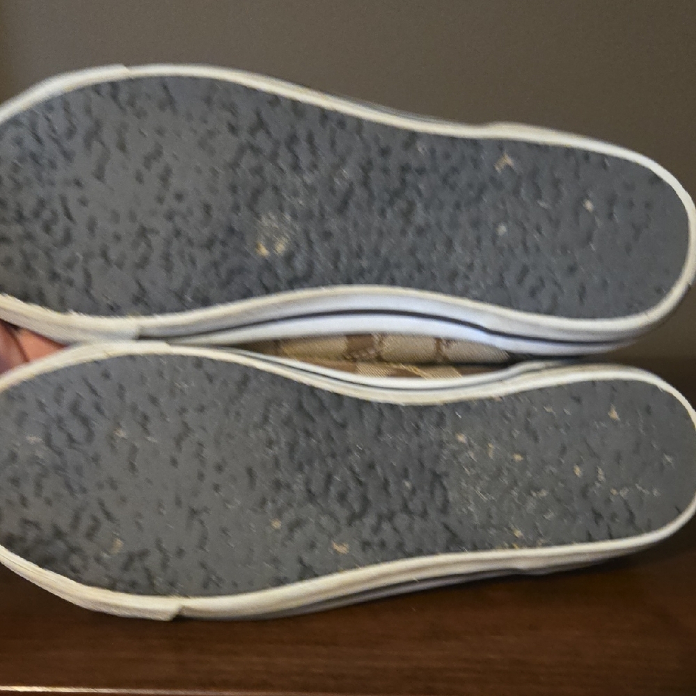 Coach Tan and Brown Signature Canvas Sneakers Size 8 - Picture 8 of 8